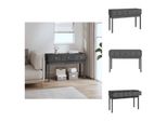 Vidaxl Consolle Grigia 114X40X75 Cm In Legno Di Pino Massiccio - Tavoli Laterali