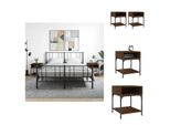 Vidaxl Comodini 2 Pz. Materiale In Legno Effetto Rovere Marrone 40X41X50 Cm - Comodini