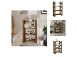 Vidaxl Scaffale/Divisorio Per Camera Marrone Miele 80X35X125Cm In Legno Di Pino Massiccio - Librerie & Librerie