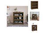 Vidaxl Libreria Marrone Miele 80X35X97 Cm In Legno Di Pino Massiccio - Librerie E Scaffalature