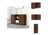 Vidaxl Credenza Marrone Effetto Rovere 120X30,5X70 Cm Materiale Legno - Credenze