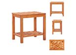 Vidaxl Tavolino In Legno Massiccio Di Acacia 45 X 33 X 45 Cm - Tavolini