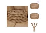 Vidaxl Corda Di Iuta Da 5 M Di Lunghezza E 40 Mm Di Spessore - Corde
