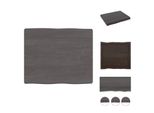 Vidaxl Piano Da Tavolo 60X50X(2-6) Cm In Legno Massiccio Trattato Bordo Albero - Piani Da Tavolo
