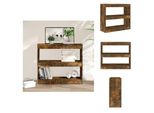 Vidaxl Libreria/Divisorio In Rovere Fumé 80X30X72 Cm - Librerie E Scaffali