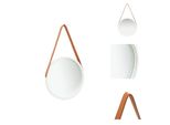 Vidaxl Specchio Da Parete Con Cintura 40 Cm Bianco - Specchio