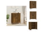 Vidaxl Credenza Rovere Fumé 70X34X90 Cm Materiale Legno - Credenze
