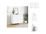 Vidaxl Credenze 2 Pz. Bianco 40X35X70 Cm Materiale A Base Di Legno - Credenze