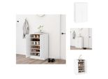Vidaxl Scarpiera Bianca 60X35X92 Cm In Legno - Scarpiere & Armadietti