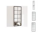 Vidaxl Specchio Da Parete 2 Pezzi Nero 100X40 Cm In Metallo - Specchio