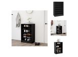 Vidaxl Scarpiera Nera 60X35X92 Cm In Legno - Scarpiere E Armadietti
