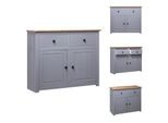 Vidaxl Credenza Grigia 93X40X80 Cm In Legno Di Pino Panama - Credenze