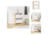Vidaxl Scarpiera Bianca 57,5X33X80 Cm In Legno - Portascarpe E Armadietti