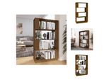 Vidaxl Libreria/Divisorio Per Camera Marrone Miele 80X25X132 Cm In Legno Massiccio - Librerie E Scaffalature