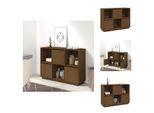 Vidaxl Credenza Marrone Miele 110,5X35X80 Cm Pino Massiccio - Credenze