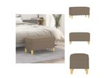 Vidaxl Panca Taupe 70X35X41 Cm In Tessuto - Panche