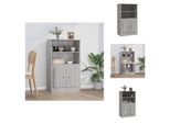 Vidaxl Credenza Grigio Sonoma 60X35,5X103,5 Cm Materiale A Base Di Legno - Credenze