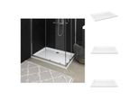 Vidaxl Piatto Doccia Abs Rettangolare Bianco 80X110 Cm - Piatti Doccia