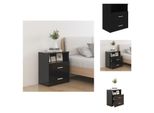 Vidaxl Comodino Nero 50X32X60 Cm - Comodini