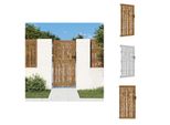 Vidaxl Cancello Da Giardino 85X200 Cm In Acciaio Corten Design Bambù - Cancelli Da Giardino
