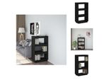 Vidaxl Libreria/Divisorio Nero 60X35X103 Cm In Legno Di Pino Massiccio - Librerie E Scaffalature
