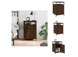 Vidaxl Comodino Marrone Effetto Rovere 40X42X60 Cm Materiale Legno - Comodini
