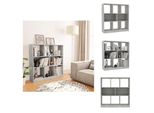 Vidaxl Libreria Grigio Cemento 97,5X29,5X100 Cm In Legno - Librerie E Scaffalature