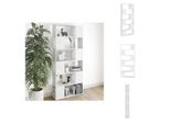 Vidaxl Libreria Divisoria Bianca 80X24X186 Cm In Materiale Ligneo - Librerie E Scaffali