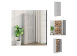 Vidaxl Mobile Da Bagno Grigio Sonoma 82,5X30,5X185,5 Cm Materiale A Base Di Legno - Librerie E Scaffali