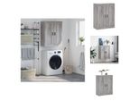 Vidaxl Armadio A Muro Grigio Sonoma 69,5X34X90 Cm Materiale Legno - Credenze