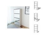 Vidaxl Scarpiera A 4 Scomparti Con Specchio Bianco 63×17×134 Cm - Scarpiere E Armadietti