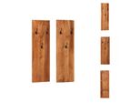 Vidaxl Appendiabiti Da Parete 2 Pezzi 36X3X110 Cm In Legno Massiccio Di Acacia - Appendiabiti E Portabiti