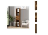 Vidaxl Libreria In Rovere Fumé 36X30X171 Cm Materiale A Base Di Legno - Librerie E Scaffali