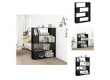 Vidaxl Libreria Divisoria Nera 100X24X124 Cm - Librerie E Scaffali