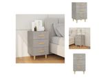 Vidaxl Comodino Grigio Cemento 40X40X66 Cm Materiale Legno - Comodini