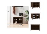 Vidaxl Portascarpe Marrone Look Rovere 69X35X50 Cm Materiale A Base Di Legno - Portascarpe E Armadietti