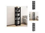 Vidaxl Libreria/Divisorio Nero 41X35X160 Cm In Legno Di Pino Massiccio - Librerie E Scaffali