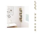 Vidaxl Scaffale Angolare A Muro Rovere Sonoma 20X20X127,5 Cm Materiale A Base Di Legno - Scaffali A Muro
