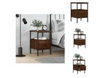 Vidaxl Comodino Marrone Effetto Rovere 34X36X50 Cm Materiale Legno - Comodini