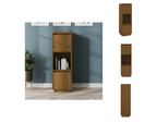 Vidaxl Credenza Marrone Miele 38X35X117 Cm Pino Massiccio - Credenze