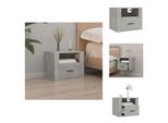 Vidaxl Comodino A Parete Grigio Cemento 50X36X40 Cm - Comodini