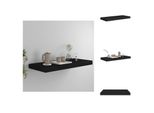 Vidaxl Scaffale A Muro Galleggiante Nero 60X23,5X3,8 Cm Mdf - Scaffali A Muro