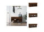 Vidaxl Panca Per Scarpe Marrone Effetto Rovere 102X35X55 Cm Materiale A Base Di Legno - Scarpiere E Armadietti