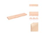 Vidaxl Mensola Da Parete 80X20X4 Cm In Legno Massiccio Di Quercia Non Trattato - Mensole Da Parete