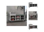 Vidaxl Portascarpe Grigio Sonoma 102X36X60 Cm Materiale A Base Di Legno - Portascarpe E Armadietti