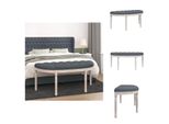Vidaxl Panca Grigio Scuro 110,5X45X49 Cm In Velluto - Panche