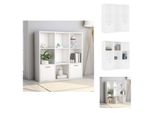 Vidaxl Libreria Bianca 98X30X98 Cm Materiale A Base Di Legno - Librerie E Scaffalature