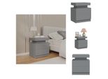 Vidaxl Comodino Grigio 45X35X52 Cm Materiale Legno - Comodini