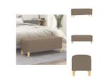 Vidaxl Panca Taupe 100X35X41 Cm In Tessuto - Panche