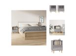 Vidaxl Comodini 2 Pz. Grigio Sonoma 40X35X50 Cm - Comodini
